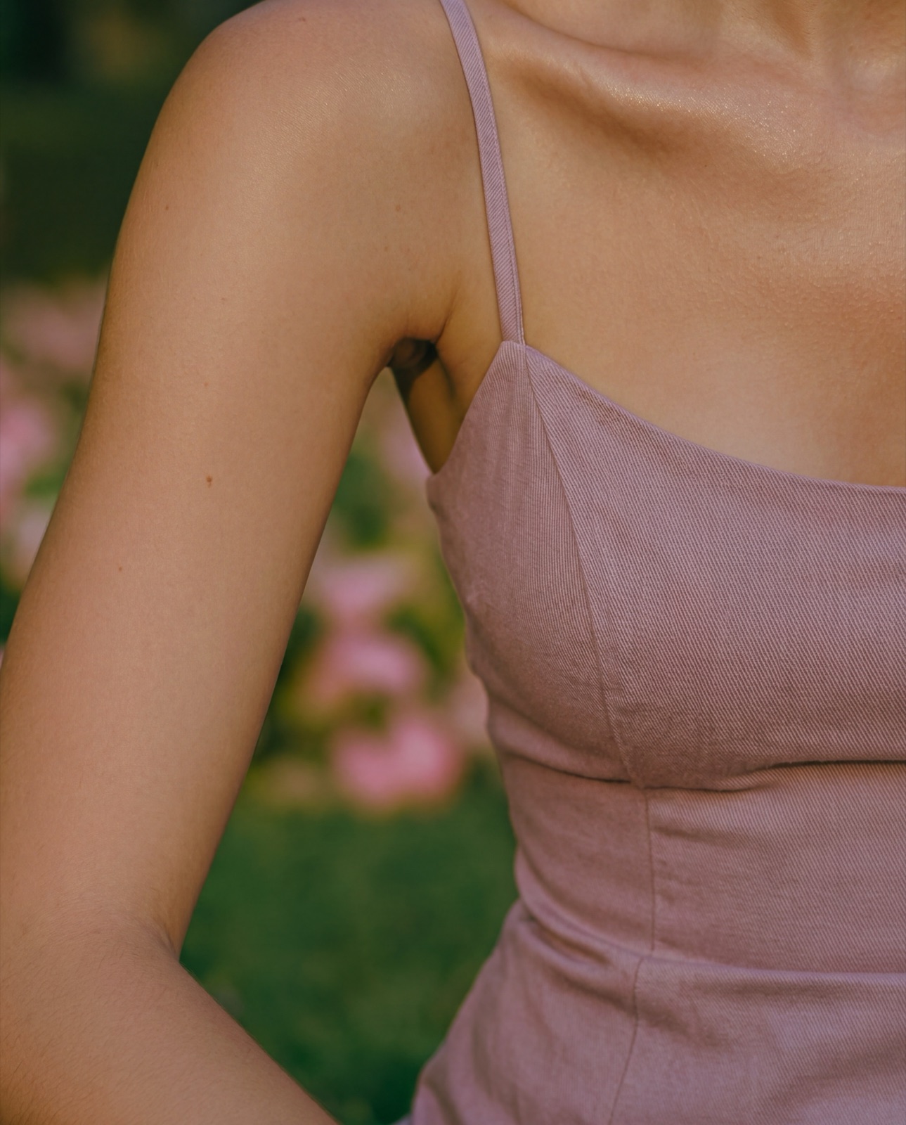Organic cotton fabric texture — DWELLER material philosophy
