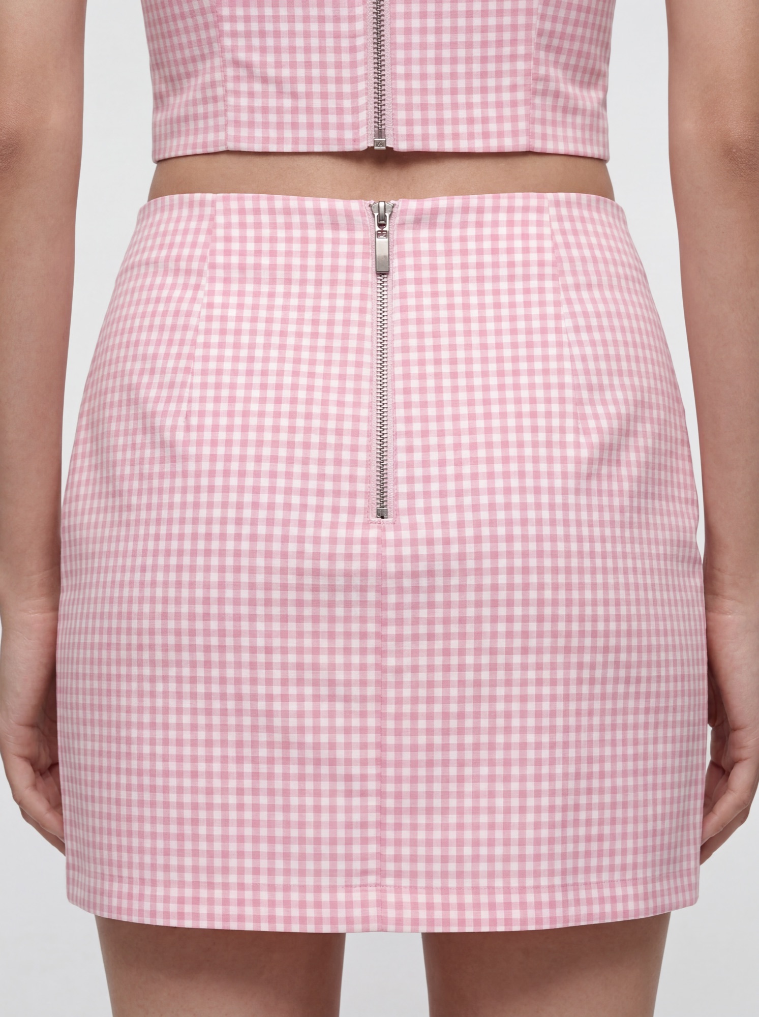 DWELLER Soft Check Skirt