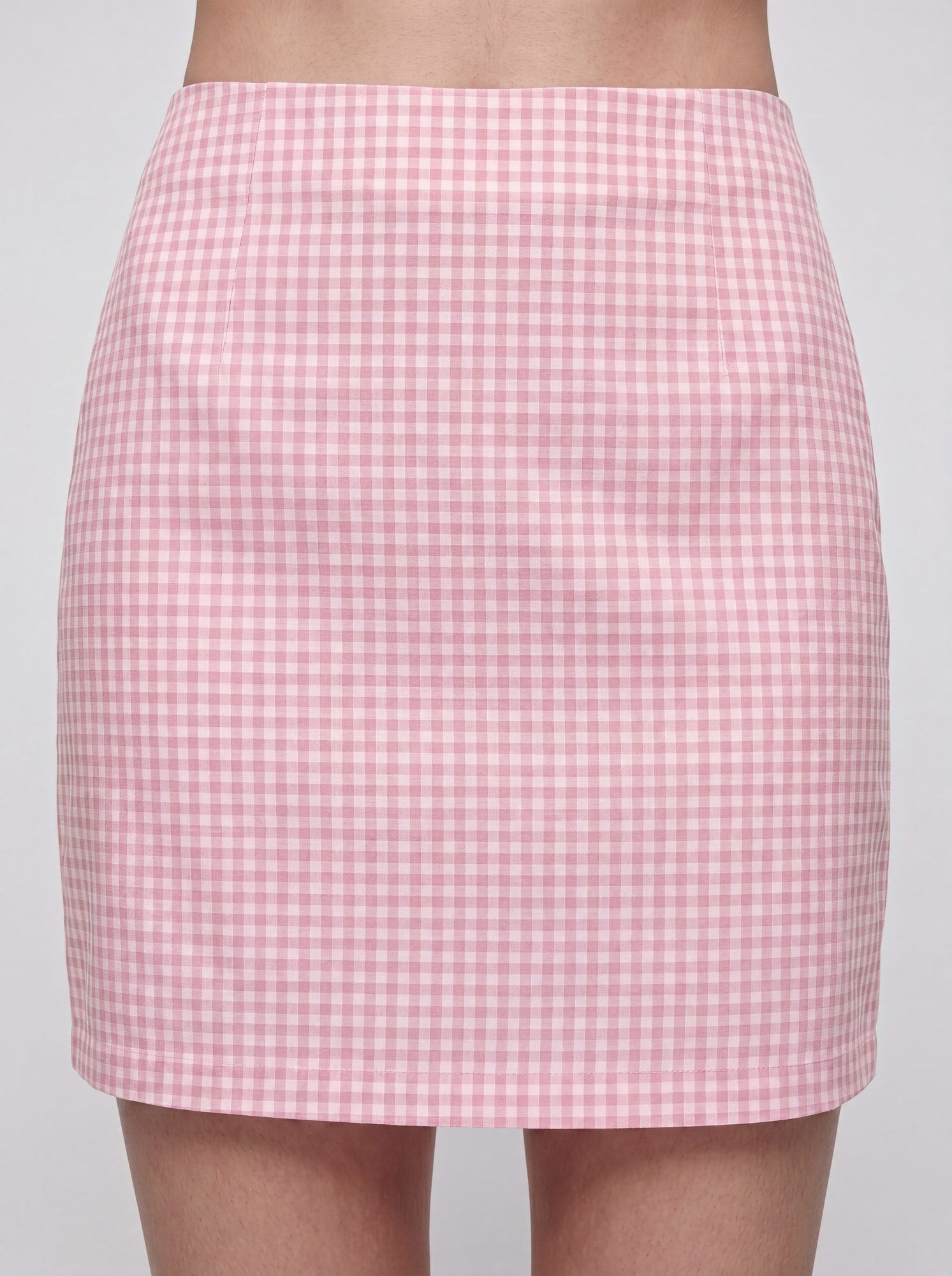 DWELLER Soft Check Skirt