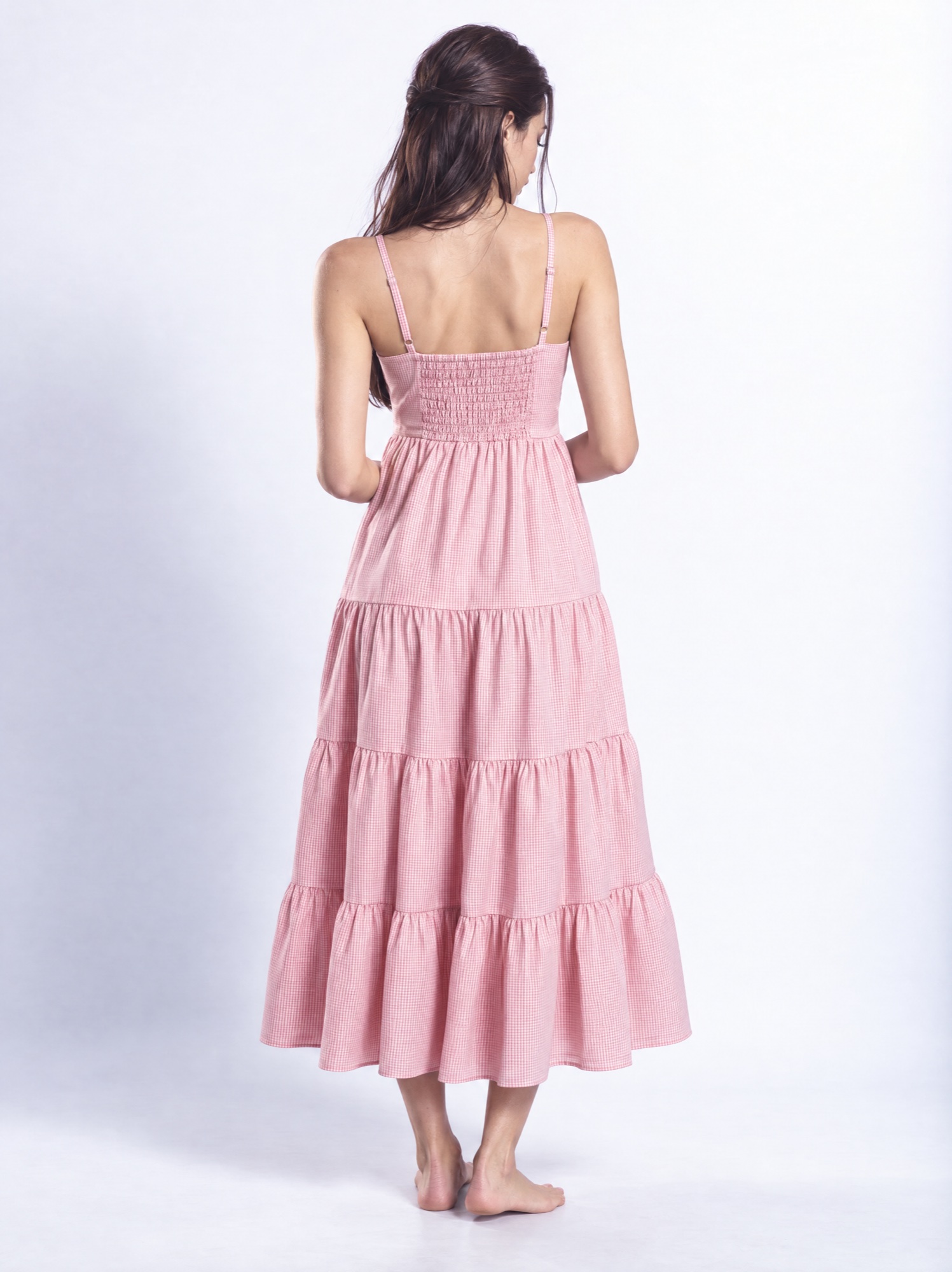 Soft Check Sundress view 2